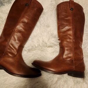 New Frye Boots-Melissa Cognac
